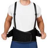Blue Jay Industrial Back Suppt w/Suspenders  Black  X-Large